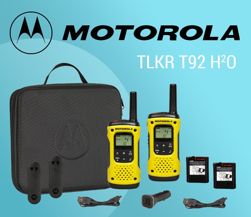 Motorola TLKR T92 H²O Twin Pack From Brentwood